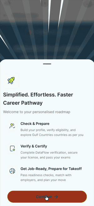 The TrueProfile app personalised roadmap screen